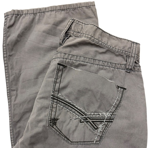 BKE Other - BKE Tyler Straight Leg Mens Gray 34x34 Cotton Button Zip Fly Pants Chinos